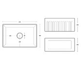 Schots Durban Fluted Fireclay Single Kitchen Sink