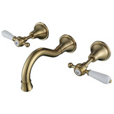 Tiago Tapware Clementine Bath/Basin Wall Tap Set