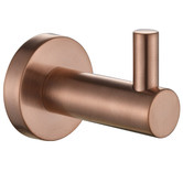 Tiago Tapware Rumi Round Single Brass Robe Hook