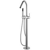 Tiago Tapware Avalon Floor Mounted Bath mixer with Hand-Held Shower
