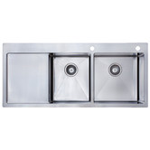 Tiago Tapware 1160mm 1 &amp; &frac34; Stainless Steel Kitchen Sink