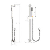 Tiago Tapware Avalon Rail Shower