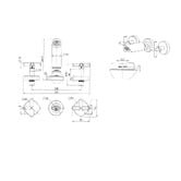 Tiago Tapware Aries 1/4 Turn Shower Set