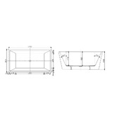 Tiago Tapware Acrylic Lyle Freestanding Bath Tub