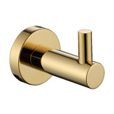 Tiago Tapware Rumi Round Single Brass Robe Hook