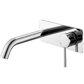 Tiago Tapware Xavier 180mm Stainless Steel Wall Mixer Set