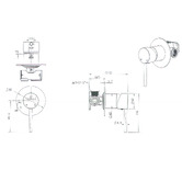 Tiago Tapware Oswin Shower/Bath Wall Mixer