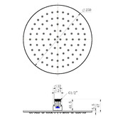 Tiago Tapware Mercer 250mm Round Shower Head
