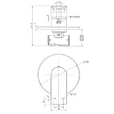 Tiago Tapware Blake Stainless Steel Shower/Bath Wall Mixer