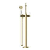 Tiago Tapware Clementine Floor Mounted Bath Mixer with Hand-Held Shower