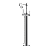 Tiago Tapware Clementine Floor Mounted Bath Mixer with Hand-Held Shower