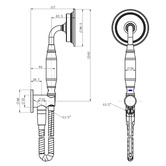 Tiago Tapware Constance Hand-held Shower