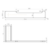 Tiago Tapware Vattern Toilet Roll Holder