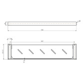 Tiago Tapware Vattern Shower Shelf