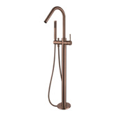 Tiago Tapware Avalon Floor Mounted Bath mixer with Hand-Held Shower