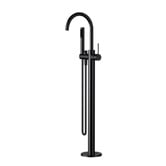 Tiago Tapware Avalon Mini Floor Mounted Bath Mixer With Microphone Hand Shower