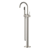 Tiago Tapware Avalon Mini Floor Mounted Bath Mixer With Microphone Hand Shower