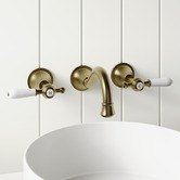 Tiago Tapware Clementine Bath/Basin Wall Tap Set