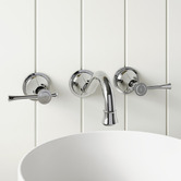 Tiago Tapware Constance 200mm Wall Bath/Basin Lever Tap Set