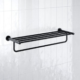 Tiago Tapware Rumi Brass Towel Rack With Rail