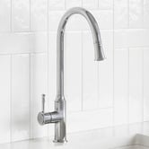 Tiago Tapware Constance Gooseneck Pull-Out Kitchen Mixer