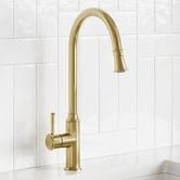 Tiago Tapware Constance Gooseneck Pull-Out Kitchen Mixer
