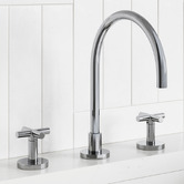 Tiago Tapware Aries 210mm Cross Handle Kitchen Tap Set