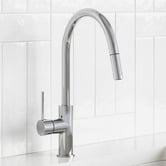 Tiago Tapware Avalon Mini Pull-Out Gooseneck Kitchen Mixer