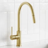 Tiago Tapware Avalon Mini Pull-Out Gooseneck Kitchen Mixer