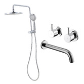 Tiago Tapware Retro-fit Short Twin Shower Bathroom Package