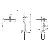 Tiago Tapware Avalon Round Short Twin Shower