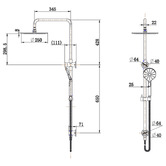 Tiago Tapware Avalon 250mm Round Twin Shower