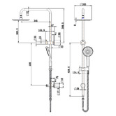 Tiago Tapware Avalon Round Twin Shower