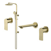 Tiago Tapware Vattern Twin Shower and Tapware Package