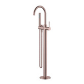 Tiago Tapware Avalon Mini Floor Mounted Bath Mixer With Microphone Hand Shower