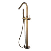 Tiago Tapware Avalon Floor Mounted Bath mixer with Hand-Held Shower