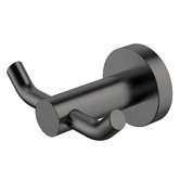 Tiago Tapware Rumi Round Brass Double Robe Hook