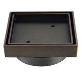 Tiago Tapware Lyle 115mm Brass Tile Insert Floor Waste 95mm Outlet