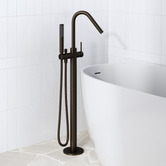Tiago Tapware Avalon Floor Mounted Bath mixer with Hand-Held Shower