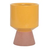 Indigo Studio 16cm Mustard Jarrah Ceramic Vase
