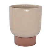 Indigo Studio Nude &amp; Rosewood Penny Ceramic Planter Pot