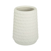Indigo Studio White Domani Ceramic Vase