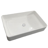 Verotti City Life Rectangular Thin Rim Ceramic Basin
