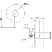 Verotti City life Inox Shower/Bath Wall Mixer