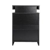 Living Fusion Murray 3 Drawer Bedside Table with LED Light