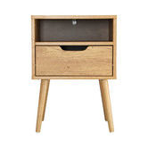 Living Fusion Aldan 1 Drawer Bedside Table