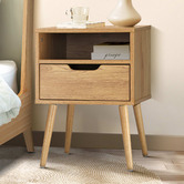 Living Fusion Aldan 1 Drawer Bedside Table