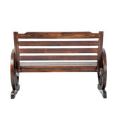 Living Fusion Wagon 2 Seater Fir Wood Garden Bench
