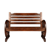 Living Fusion Wagon 2 Seater Fir Wood Garden Bench