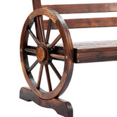Living Fusion Wagon 2 Seater Fir Wood Garden Bench